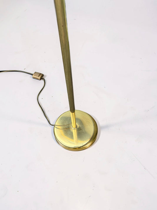 Messing vloerlamp, in hoogte verstelbaar