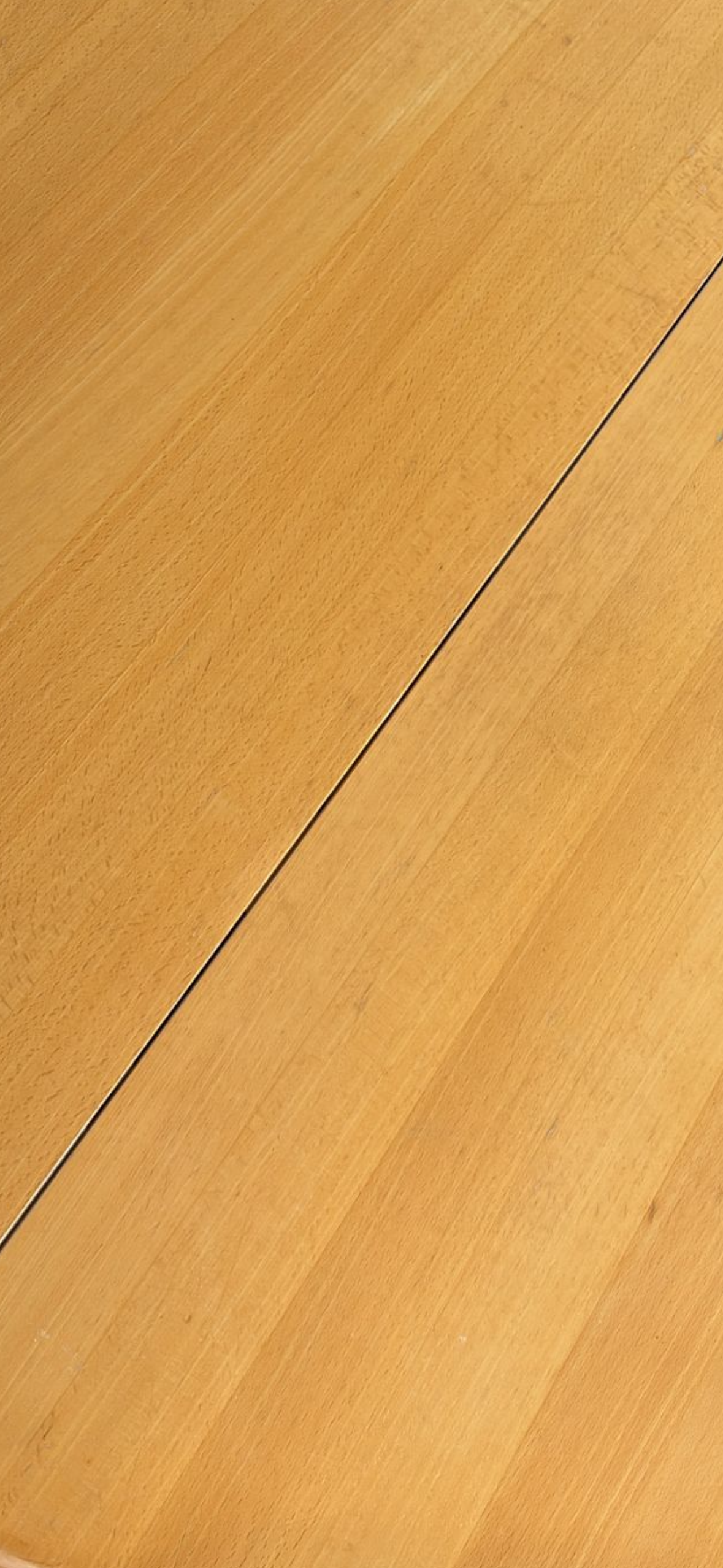 Vintage Deense uitschuifbare ronde eettafel