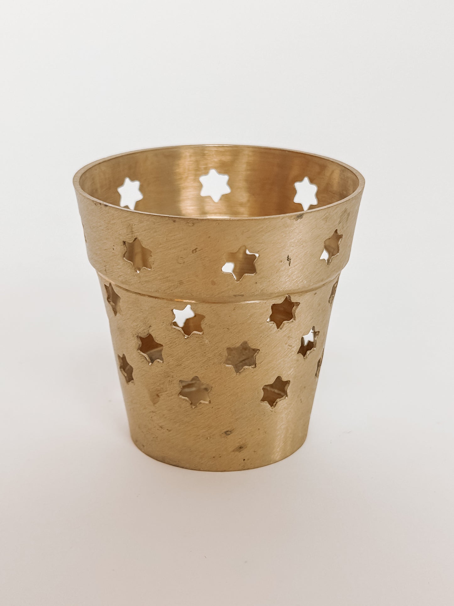 Messing waxinelichthouder