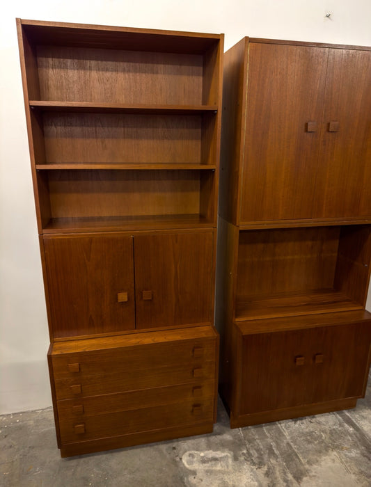 Modulaire wandkasten set - jaren 60