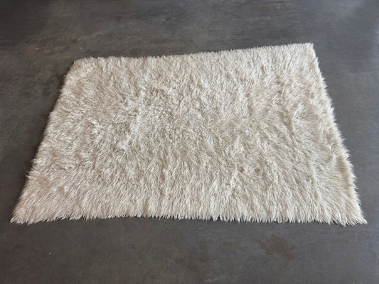 Vintage shaggy Flokati vloerkleed van 100% wol 170x240cm