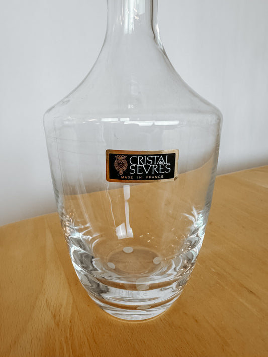 Kristallen glazen water of likeur karaf