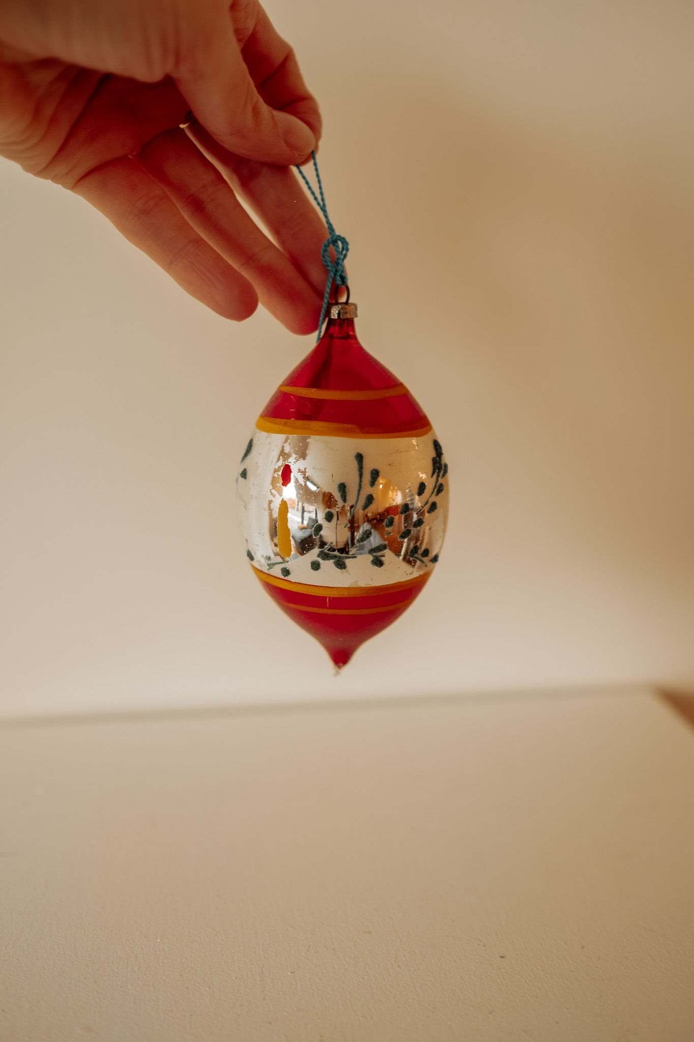 Bright pink vintage glass cone