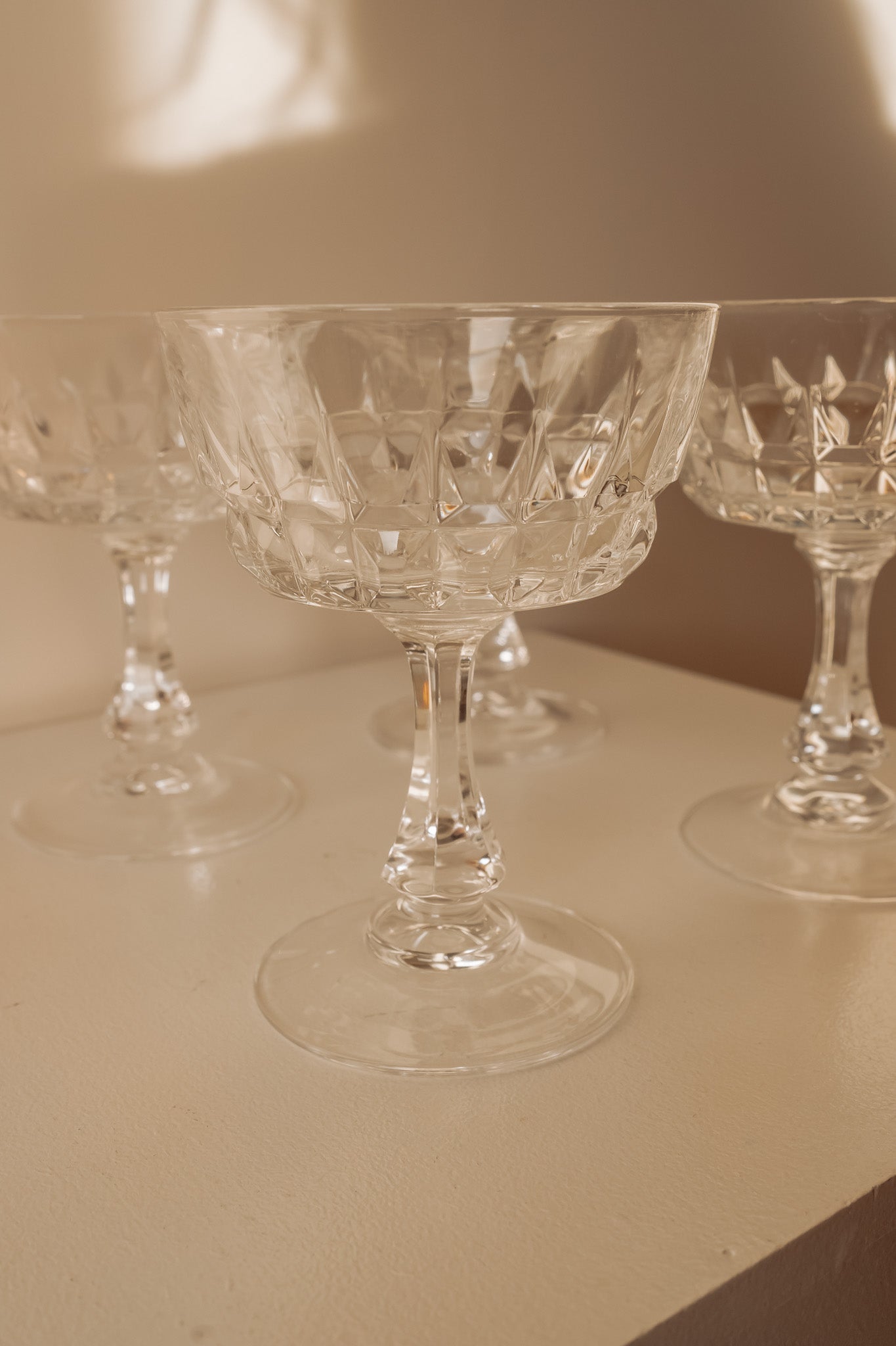 Crystal champagne coupe (several available)