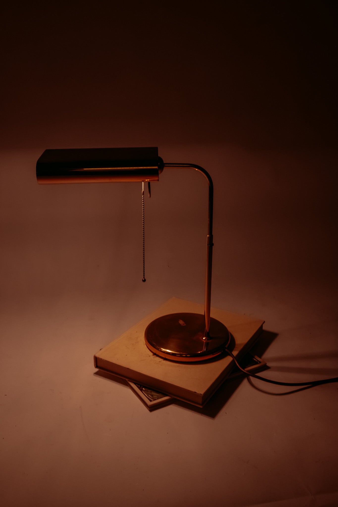 Vintage messing bureaulamp van Sölken Leuchten, jaren 70