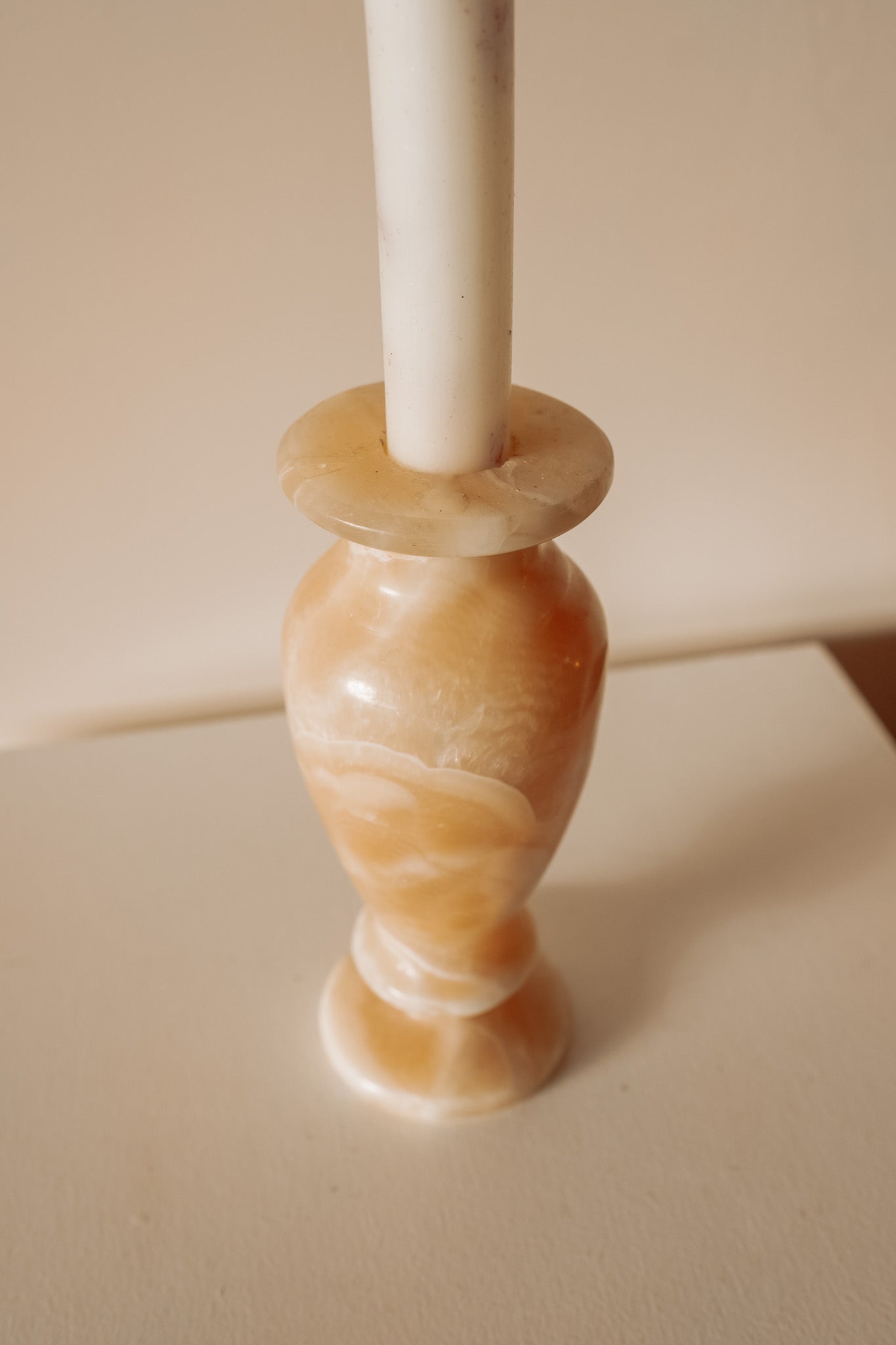 Albasten vintage kandelaar