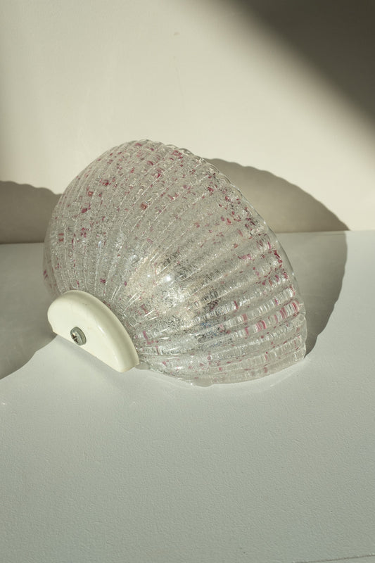 Set van 2 wandlampen van Murano glaswerk met roze spikkels
