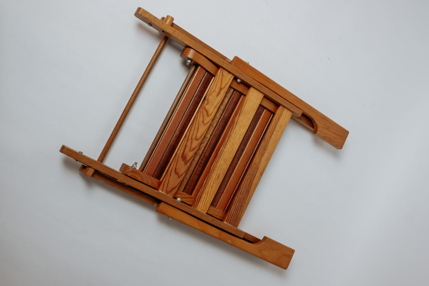 Teakhouten vintage klapstoeltje voor kinderen