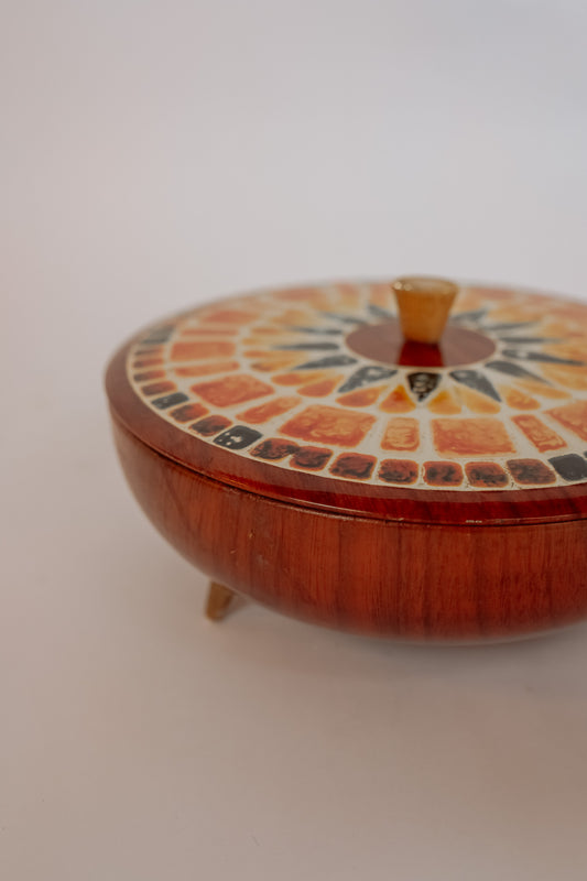 Vintage mid century Frida & Nada bewaarblik op pootjes