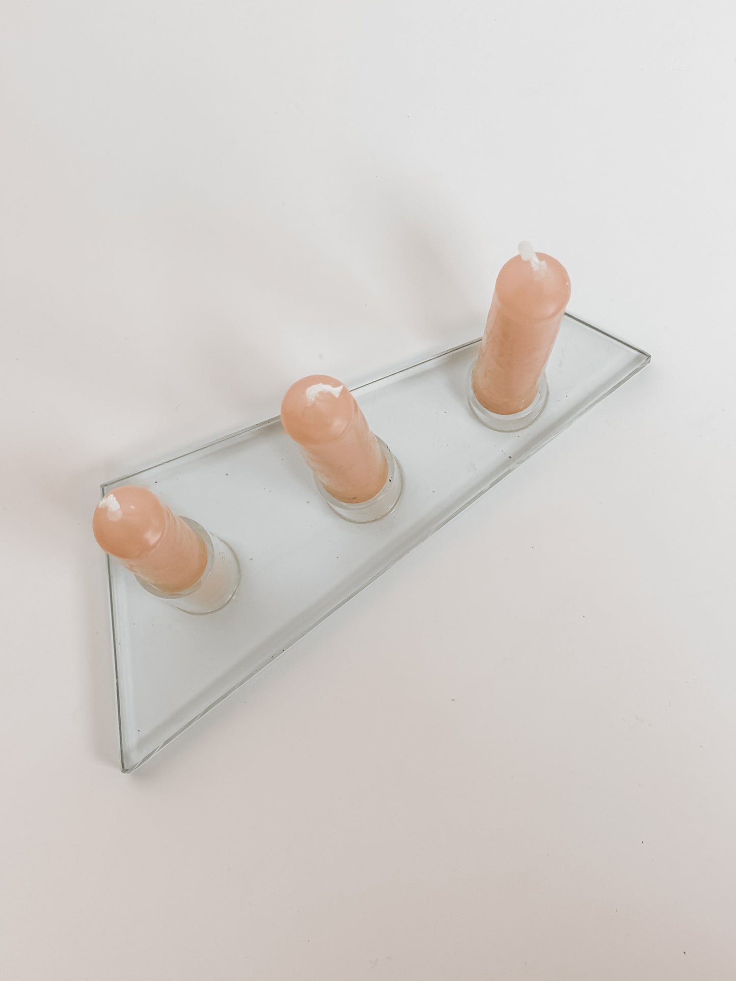 Vintage plexiglas kandelaar, jaren 80