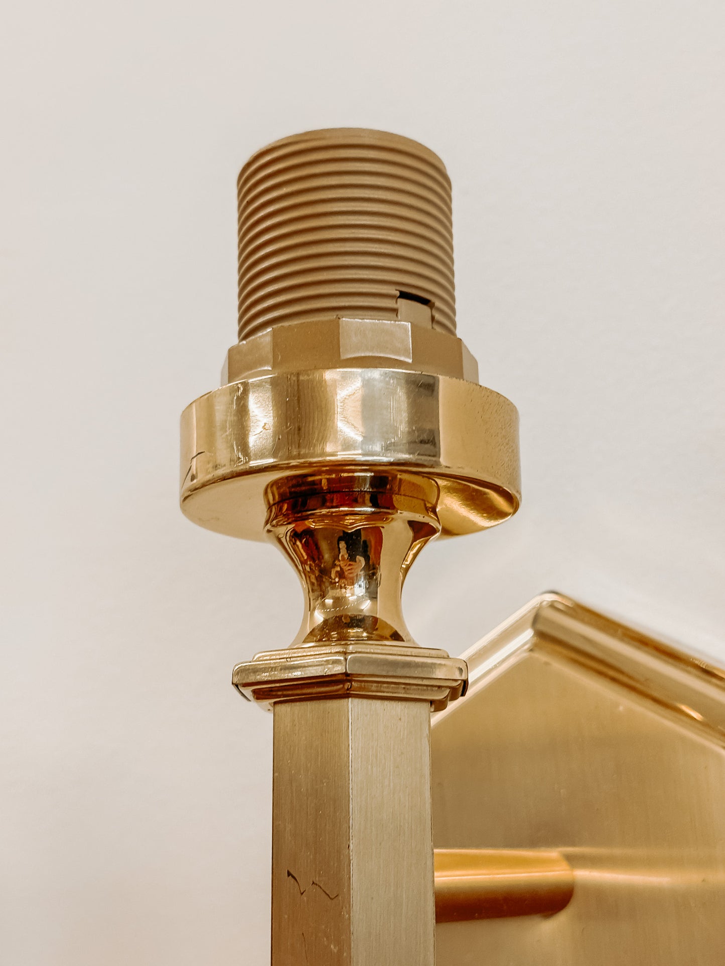 Set van 2 messing wandlampjes in Hollywood Regency stijl