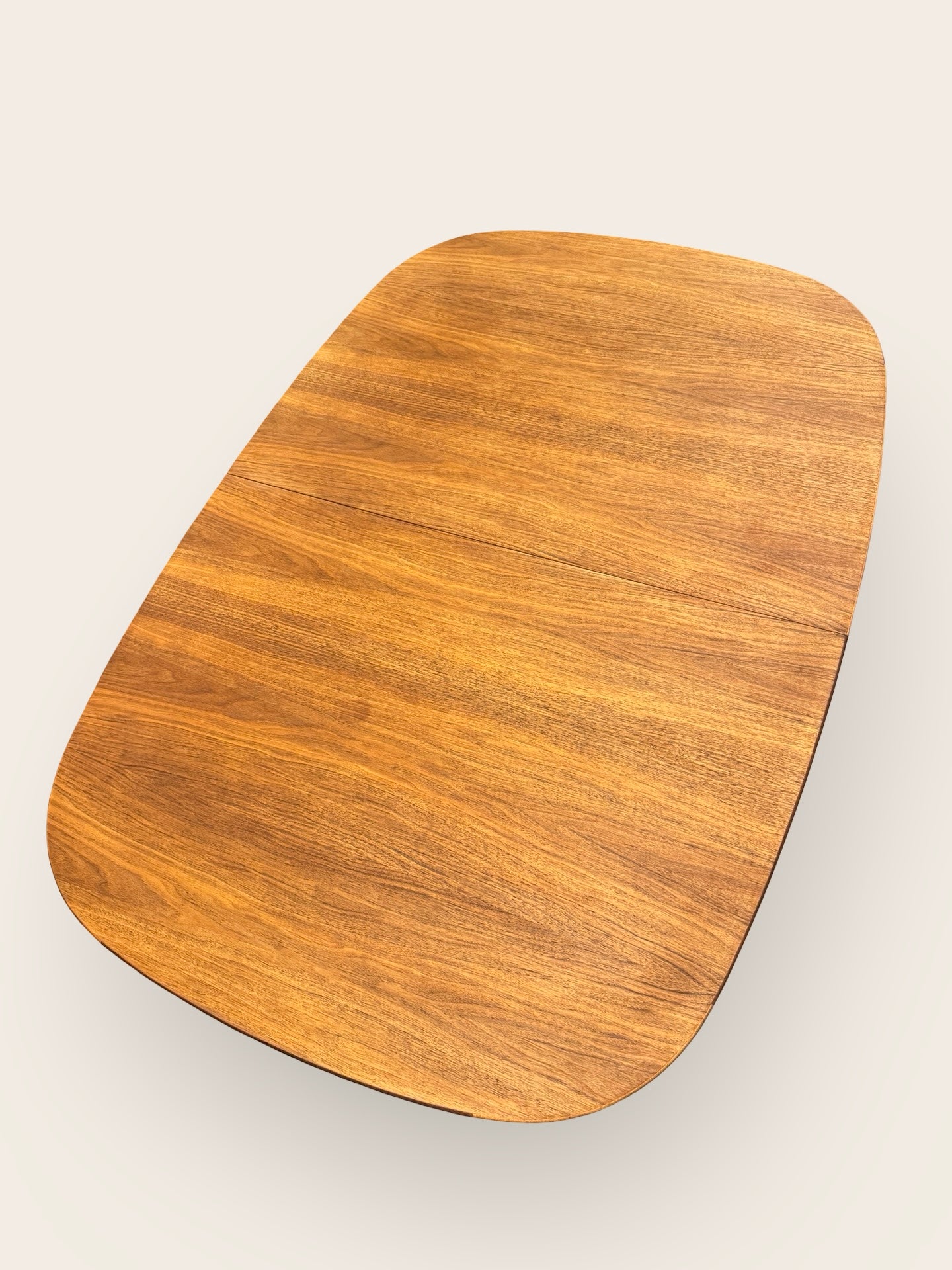 Uitschuifbare ovale eettafel - teak/walnoot - A.A. Patijn voor Zijlstra, jaren 50