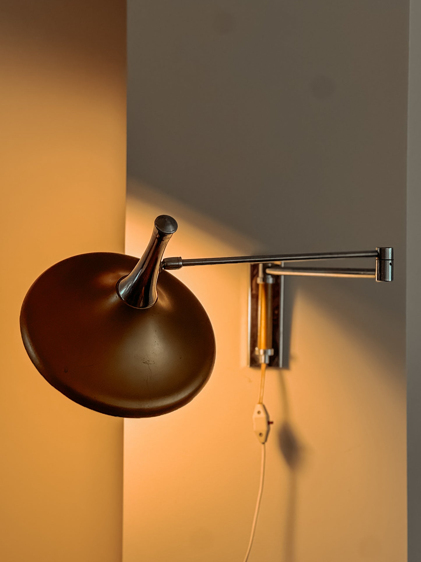 Vintage trompet wandlamp van Louis Kalff voor Philips, jaren 60