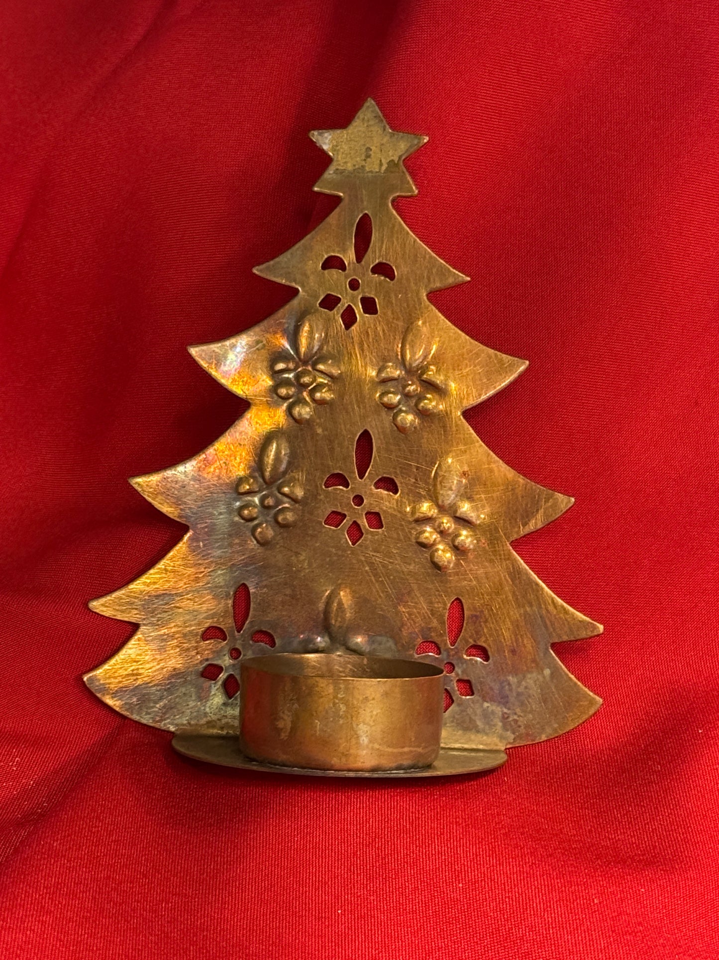 Messing theelicht kandelaar kerstboom