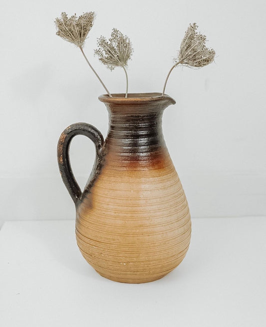 Earthenware glazed vase