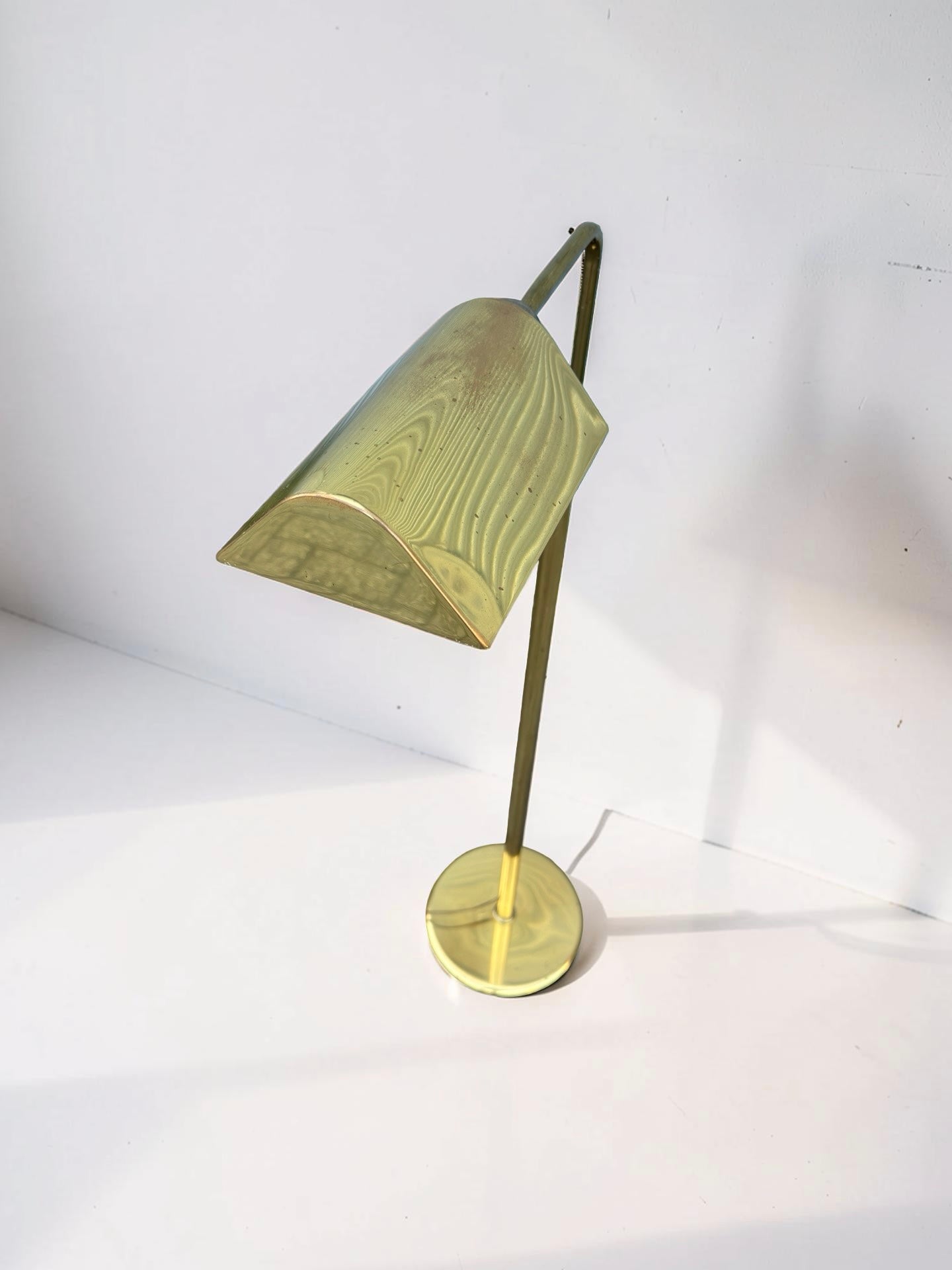 Messing tafellamp / bureaulamp