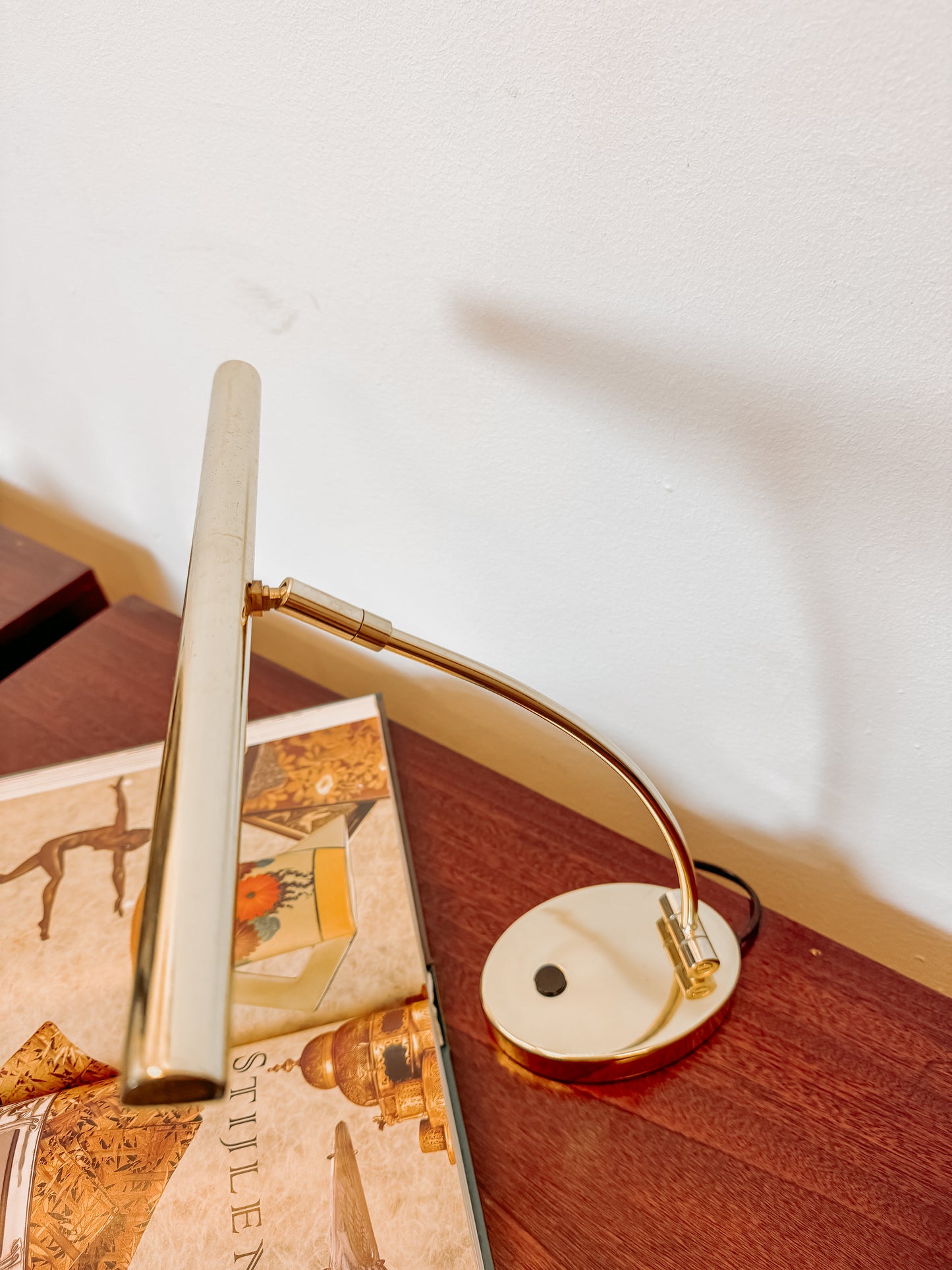 Messing swing leeslampje of pianolampje