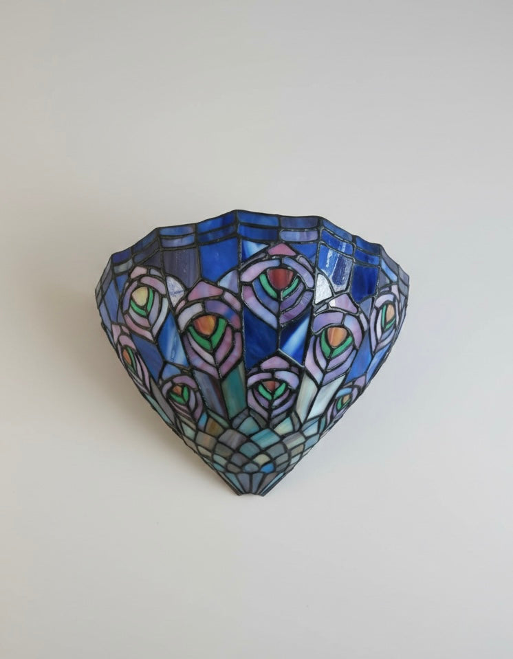 Set van 2 Tiffany Pauwen wandlampen