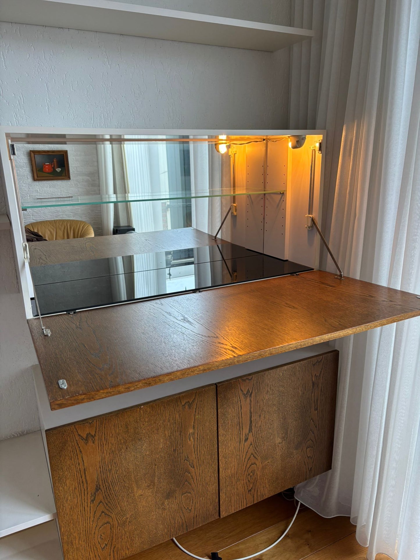 Vintage zwevend wandmeubel van Banz Bord, jaren 70