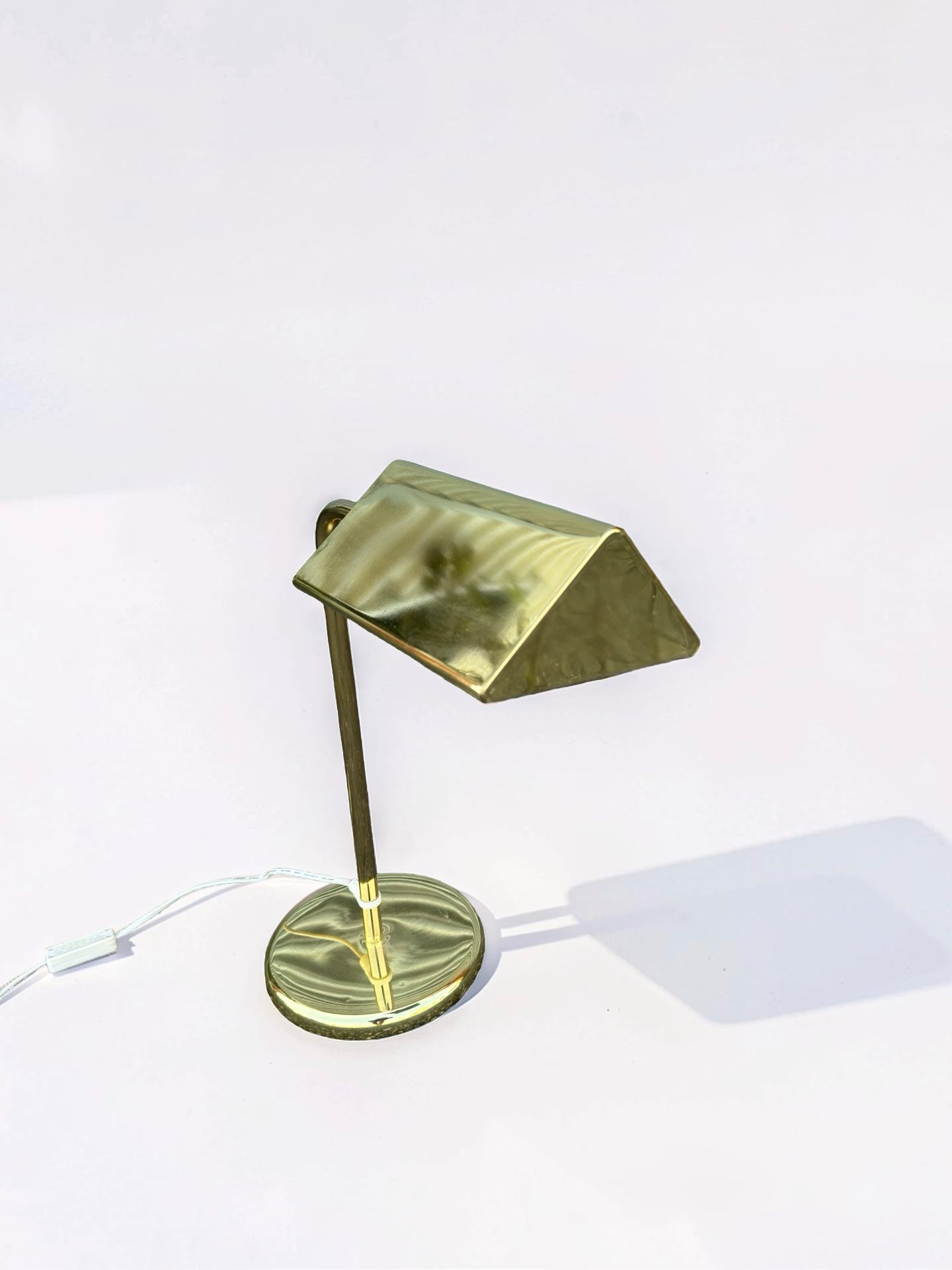 Messing tafellamp / bureaulamp