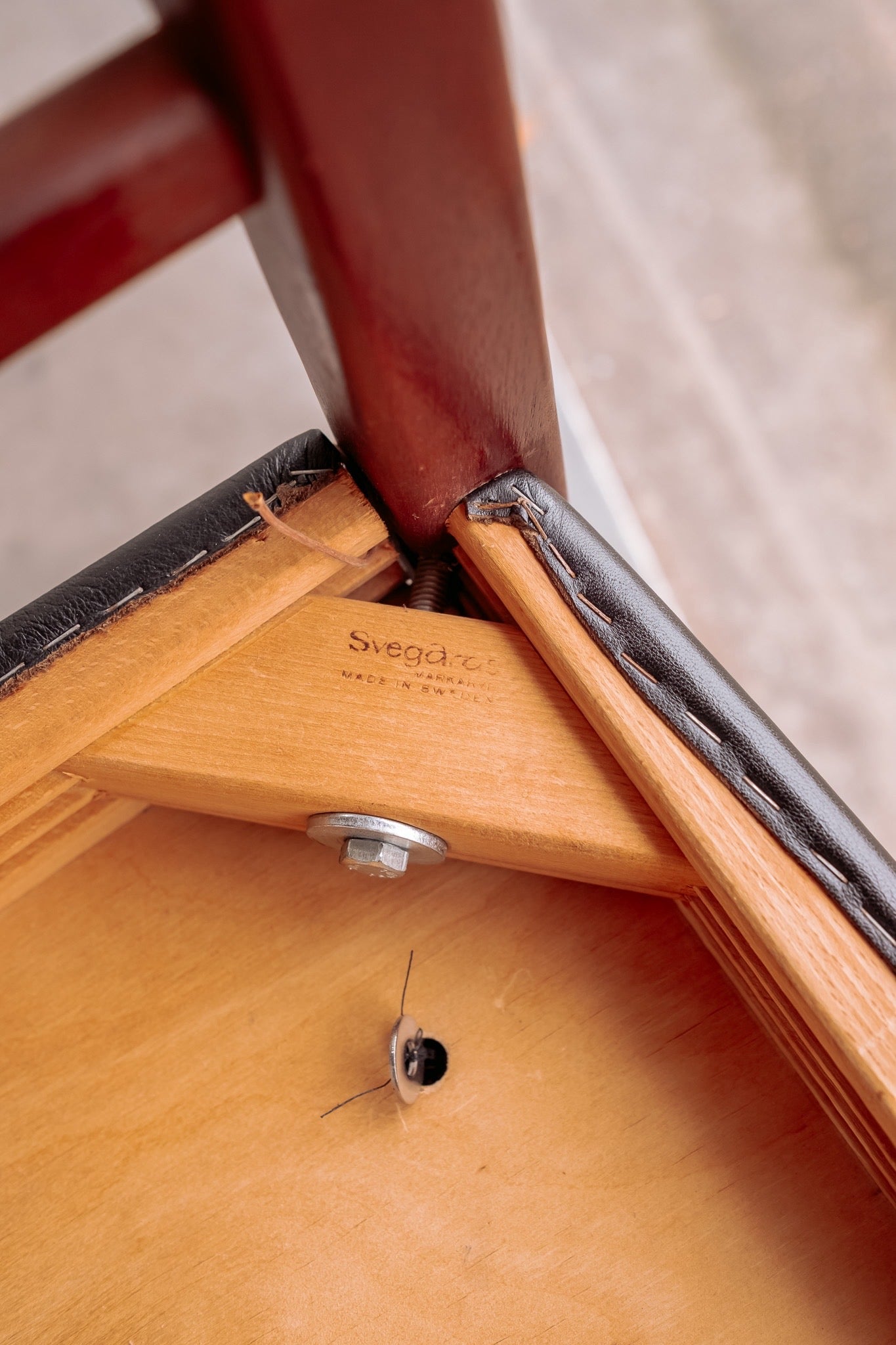 Teak office chair from Svegards Markaryd