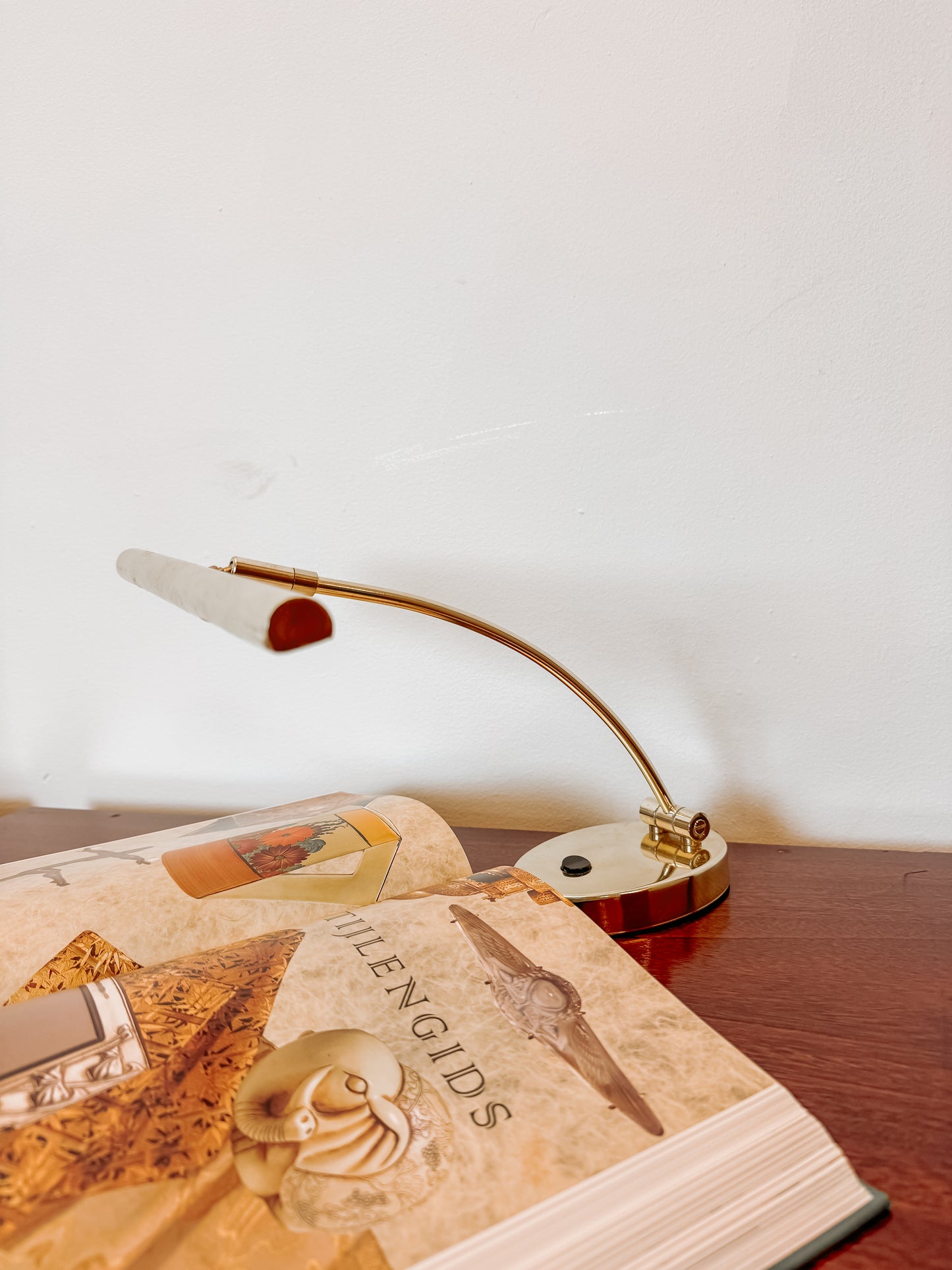 Messing swing leeslampje of pianolampje