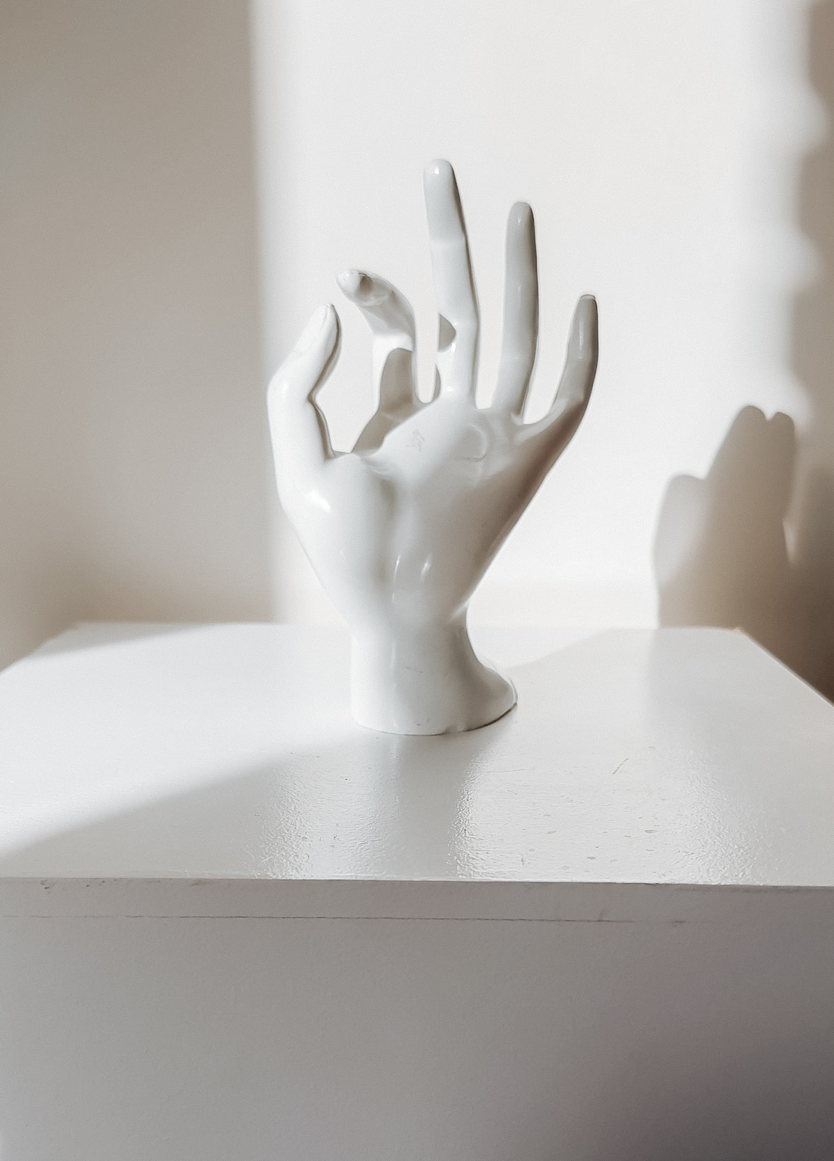 Vintage mannequin hand ringhouder