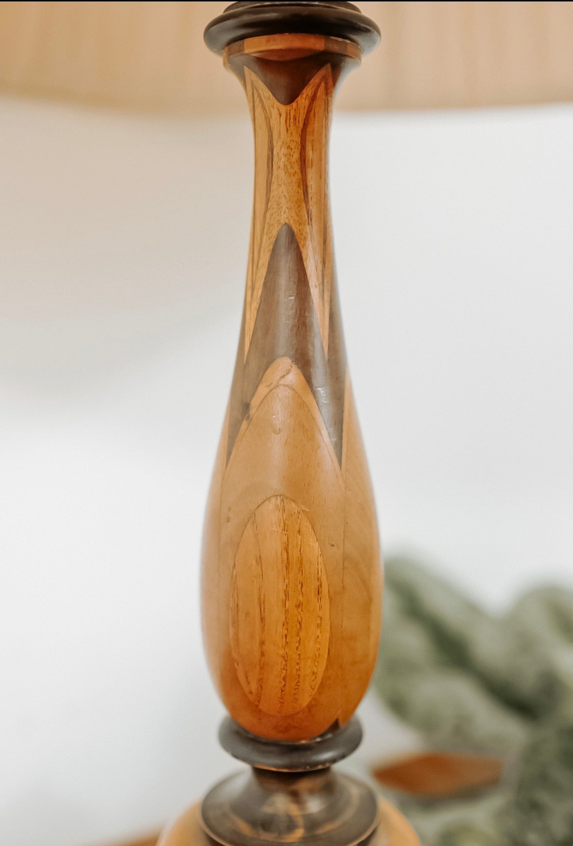 Large brass table lamp