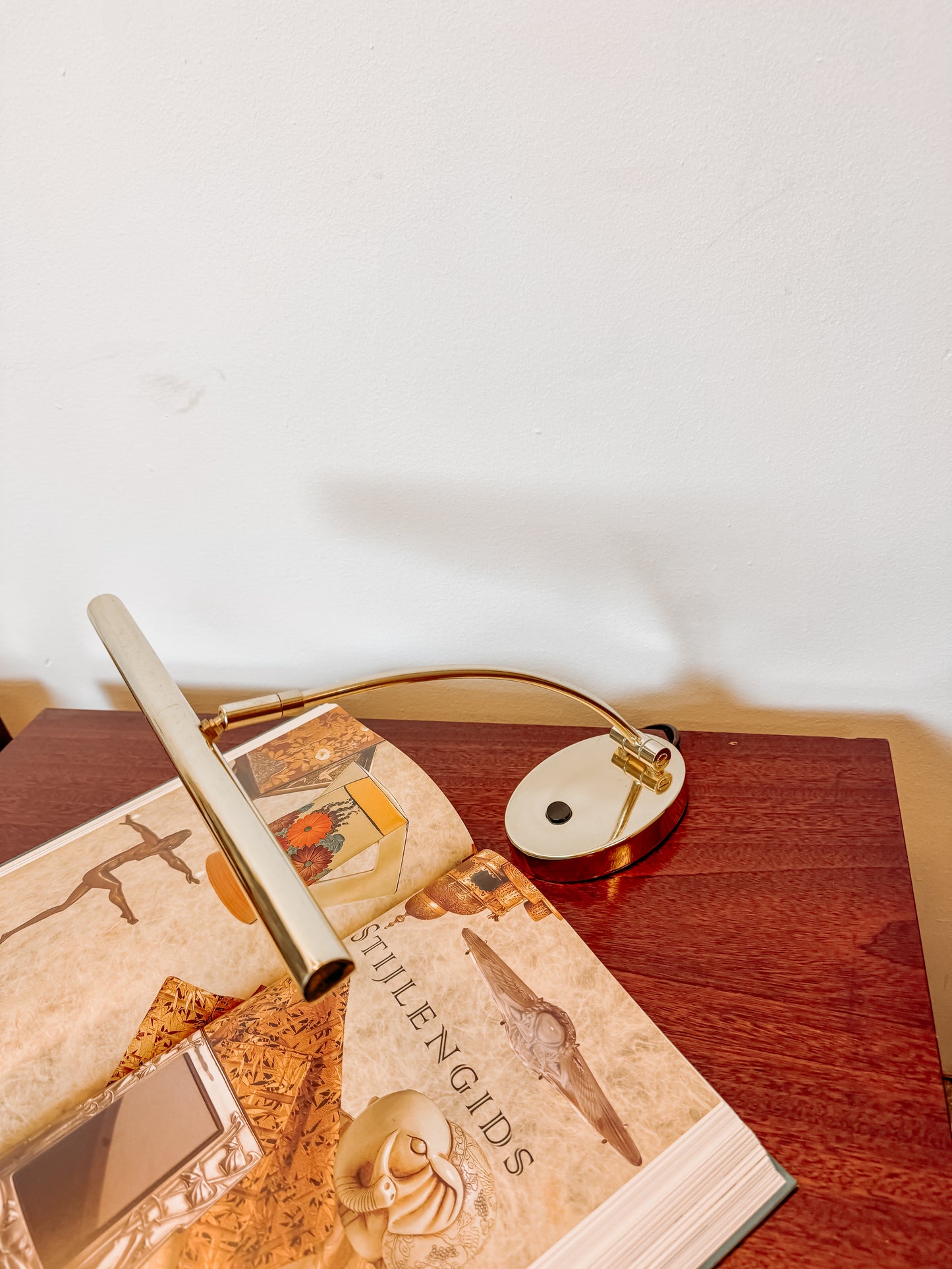 Messing swing leeslampje of pianolampje