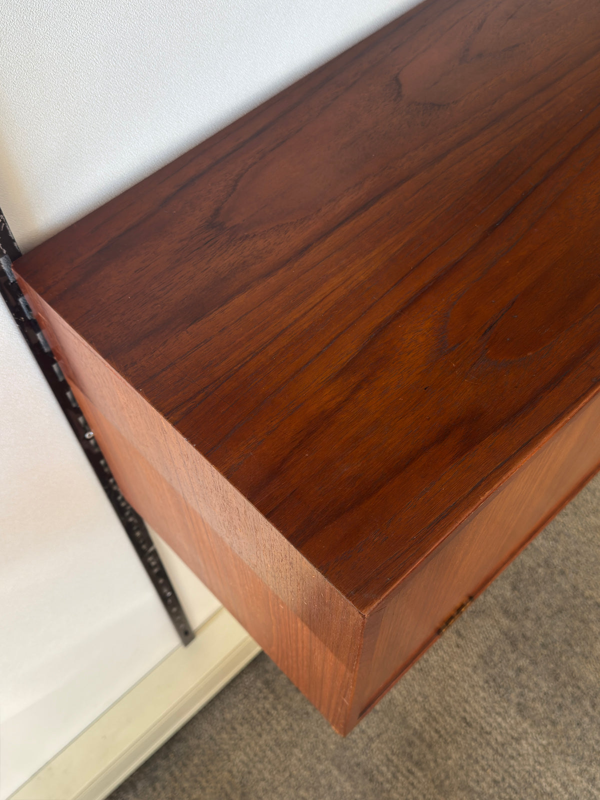 Vintage Deens wandsysteem met secretaire bureau van Kai Kristiansen voor FM Furniture