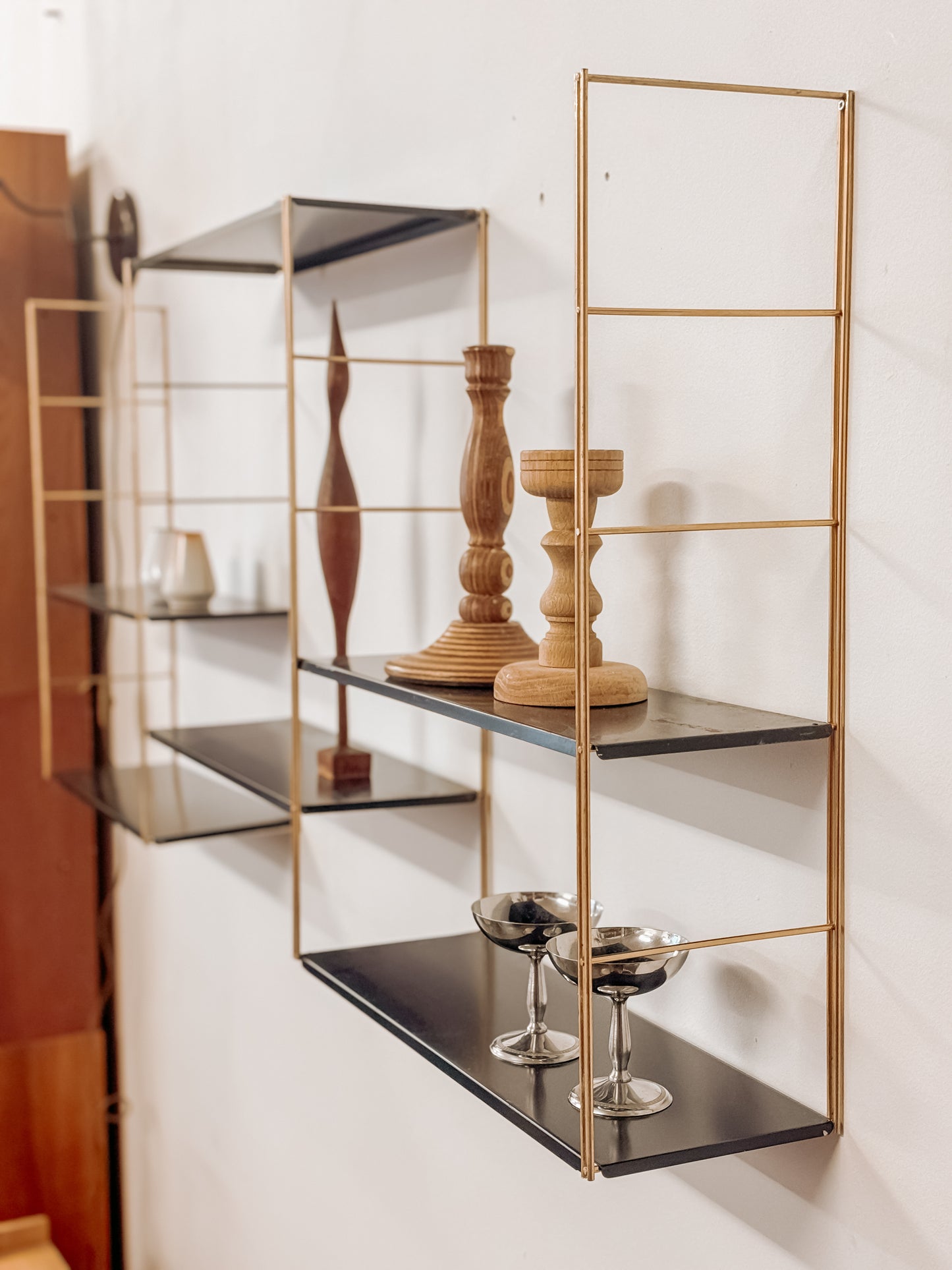 Vintage modulair String wandrek uit Frankrijk, jaren 60