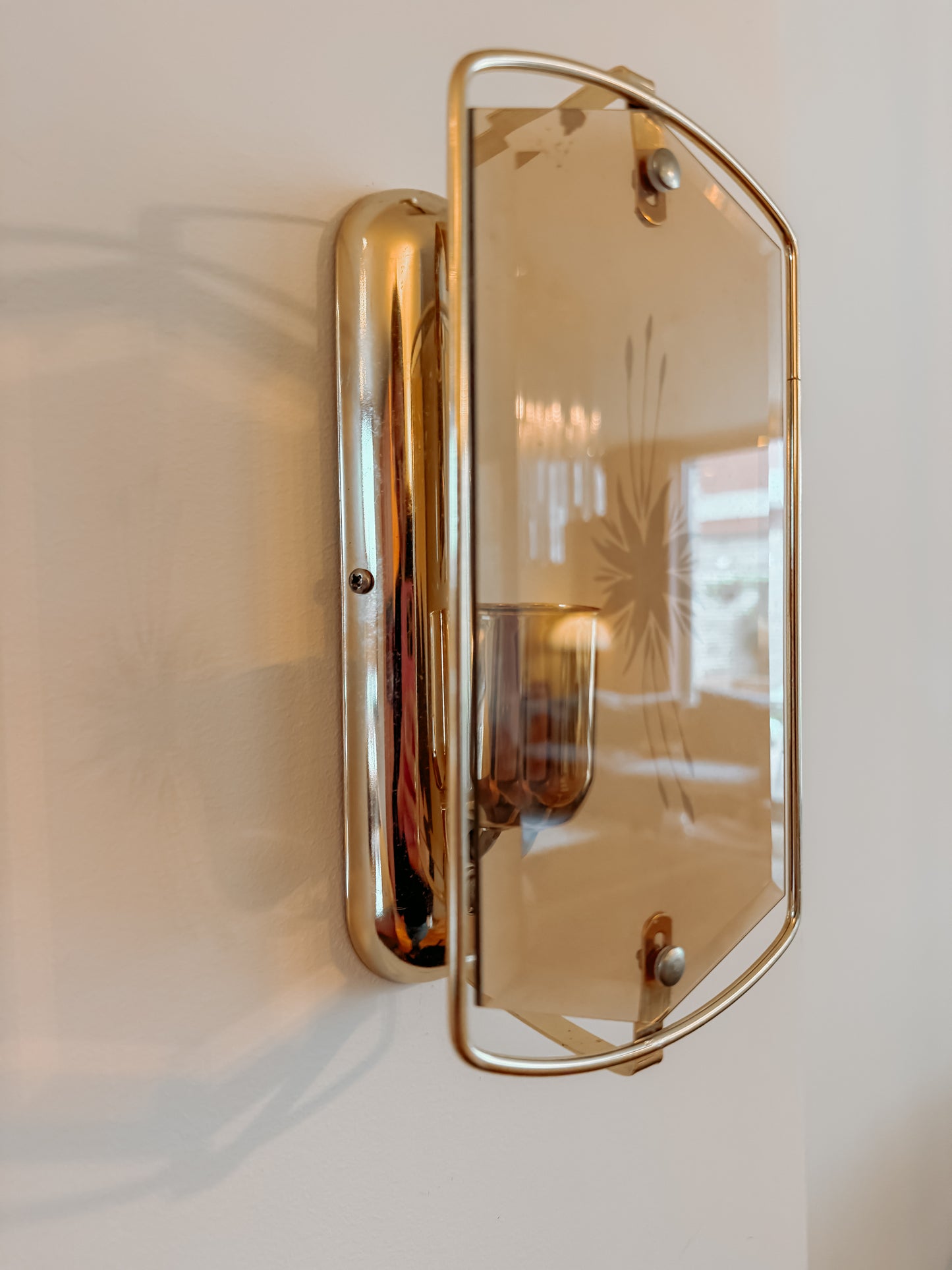 Set van 2 Hollywood Regency stijl wandlampen