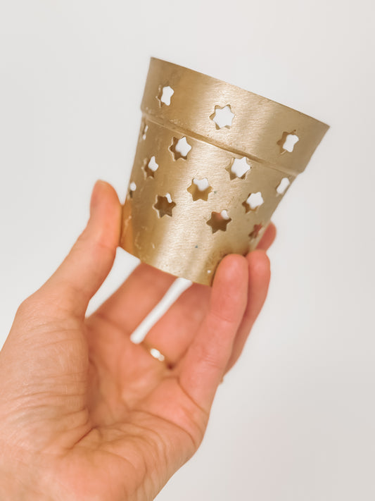 Messing waxinelichthouder