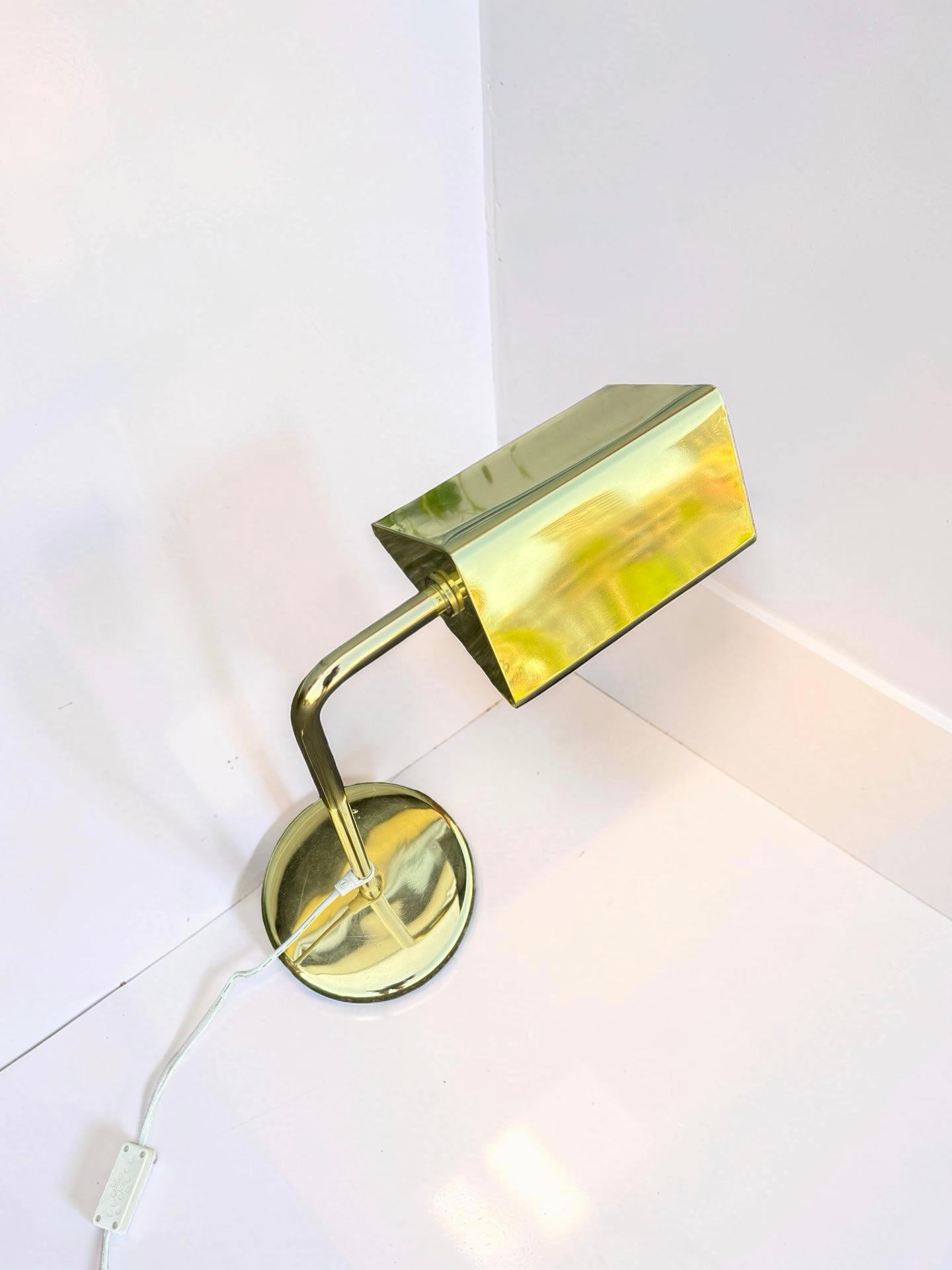 Messing tafellamp / bureaulamp