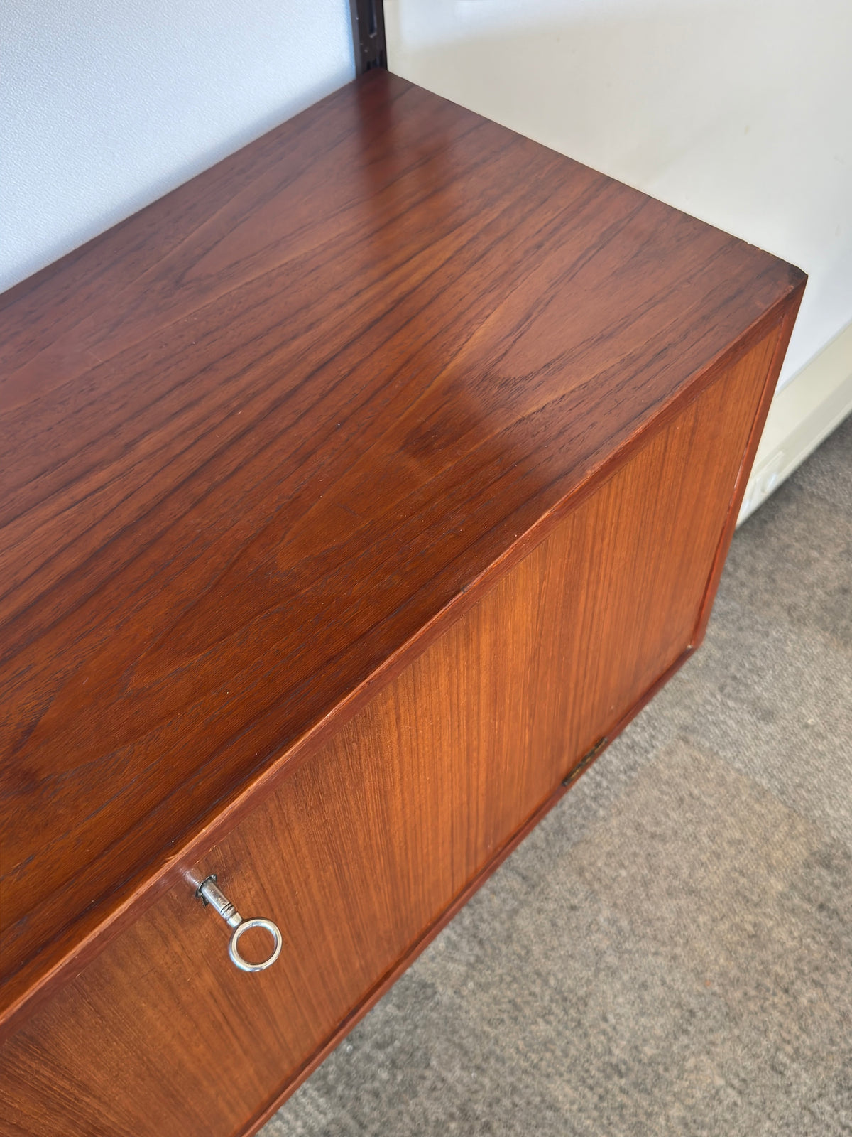 Vintage Deens wandsysteem met secretaire bureau van Kai Kristiansen voor FM Furniture