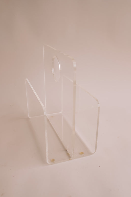 Stainless steel magazine rack