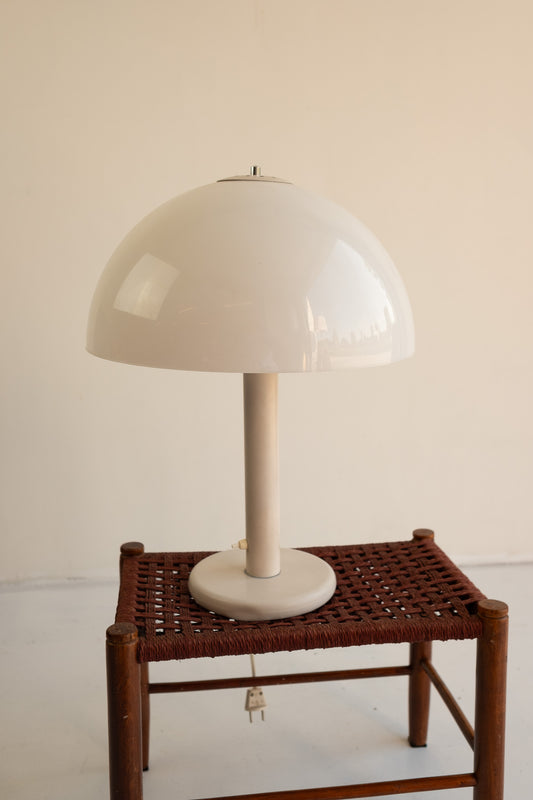 Witte vintage mushroom tafellamp