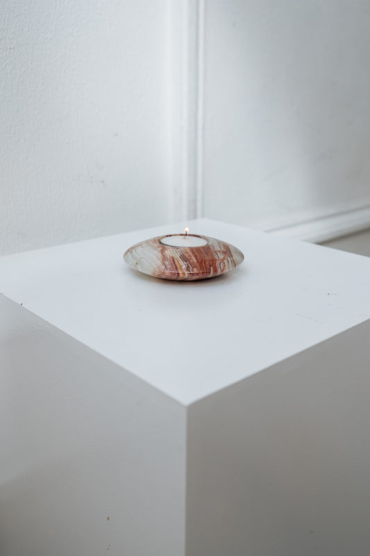 Onyx/marble candlestick