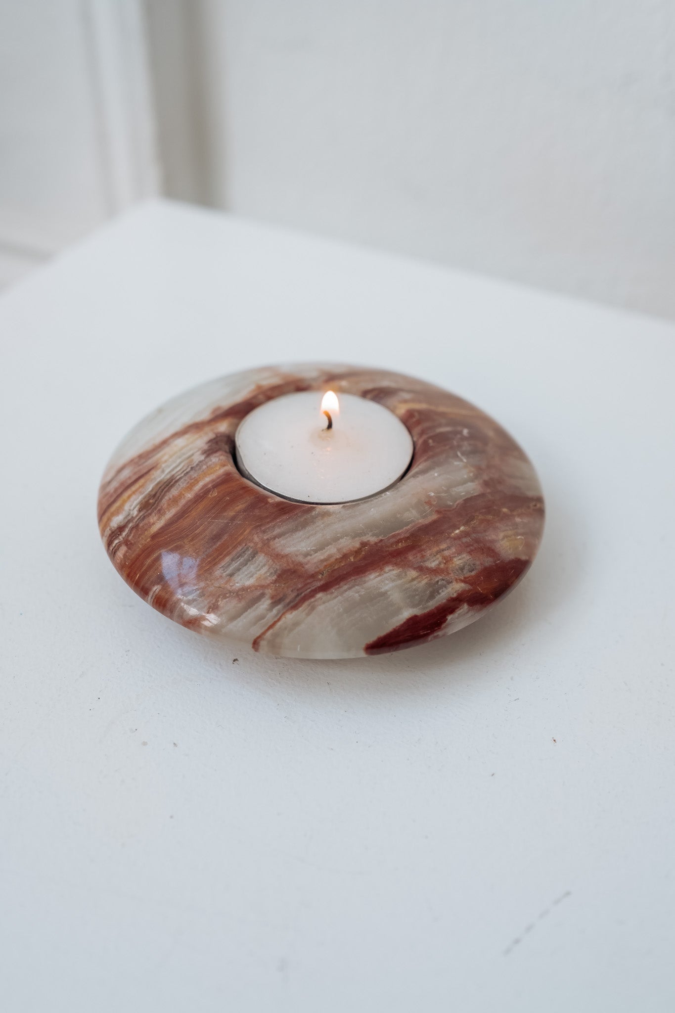 Onyx/marble candlestick