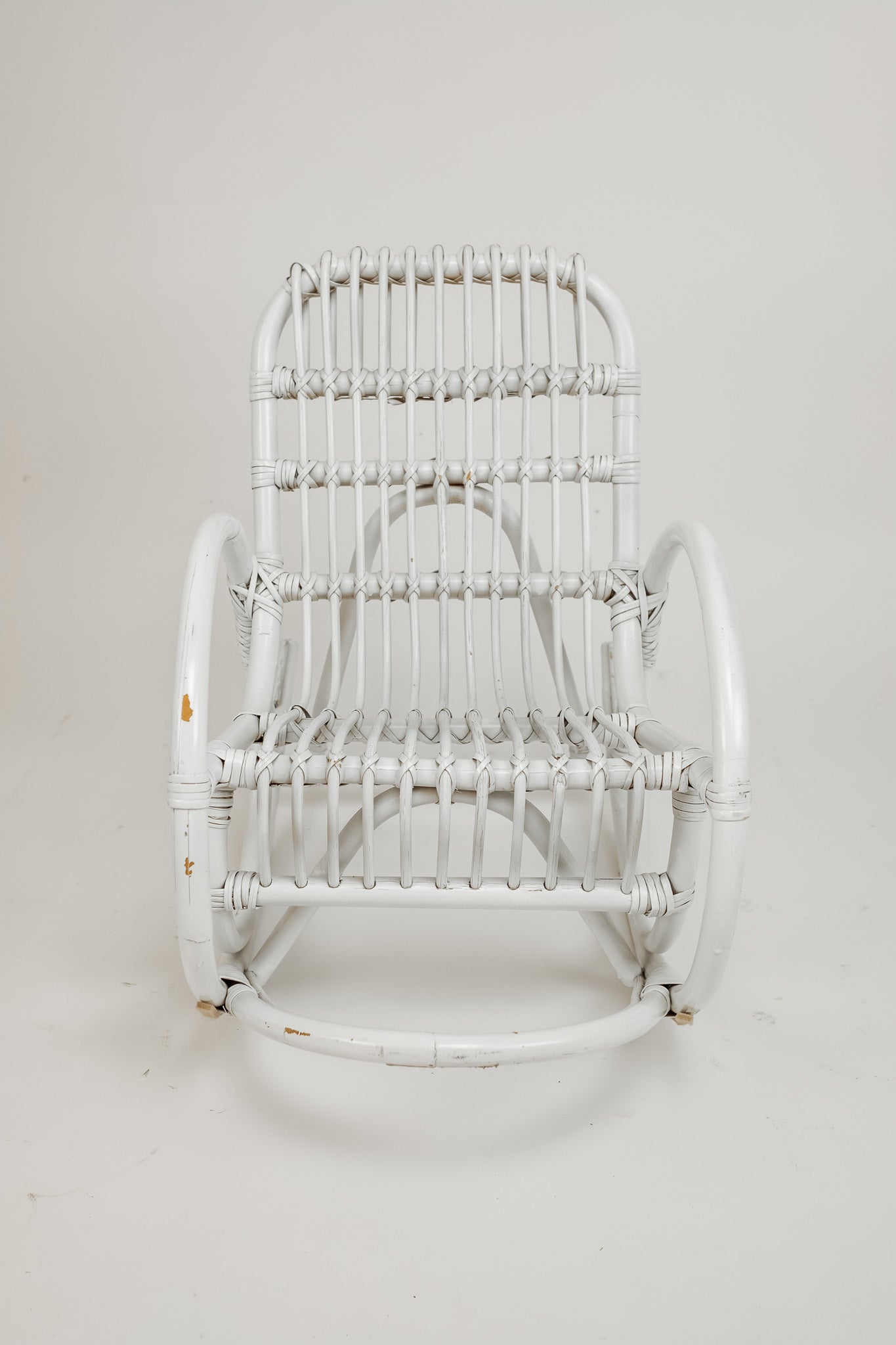 Rattan/bamboo children's rocking chair