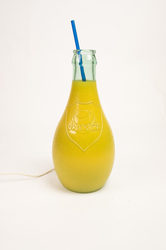 Vintage Orangina bottle lamp - 70s