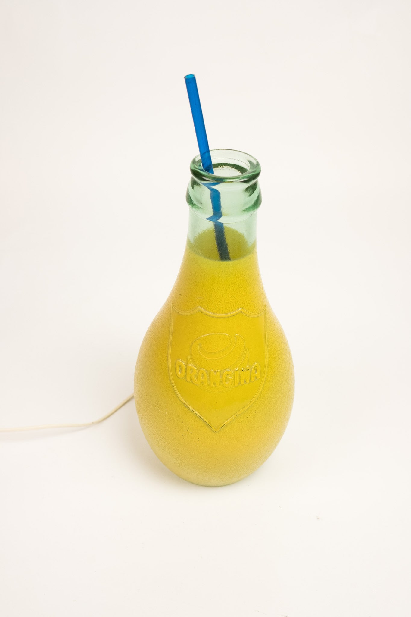 Vintage Orangina bottle lamp - 70s