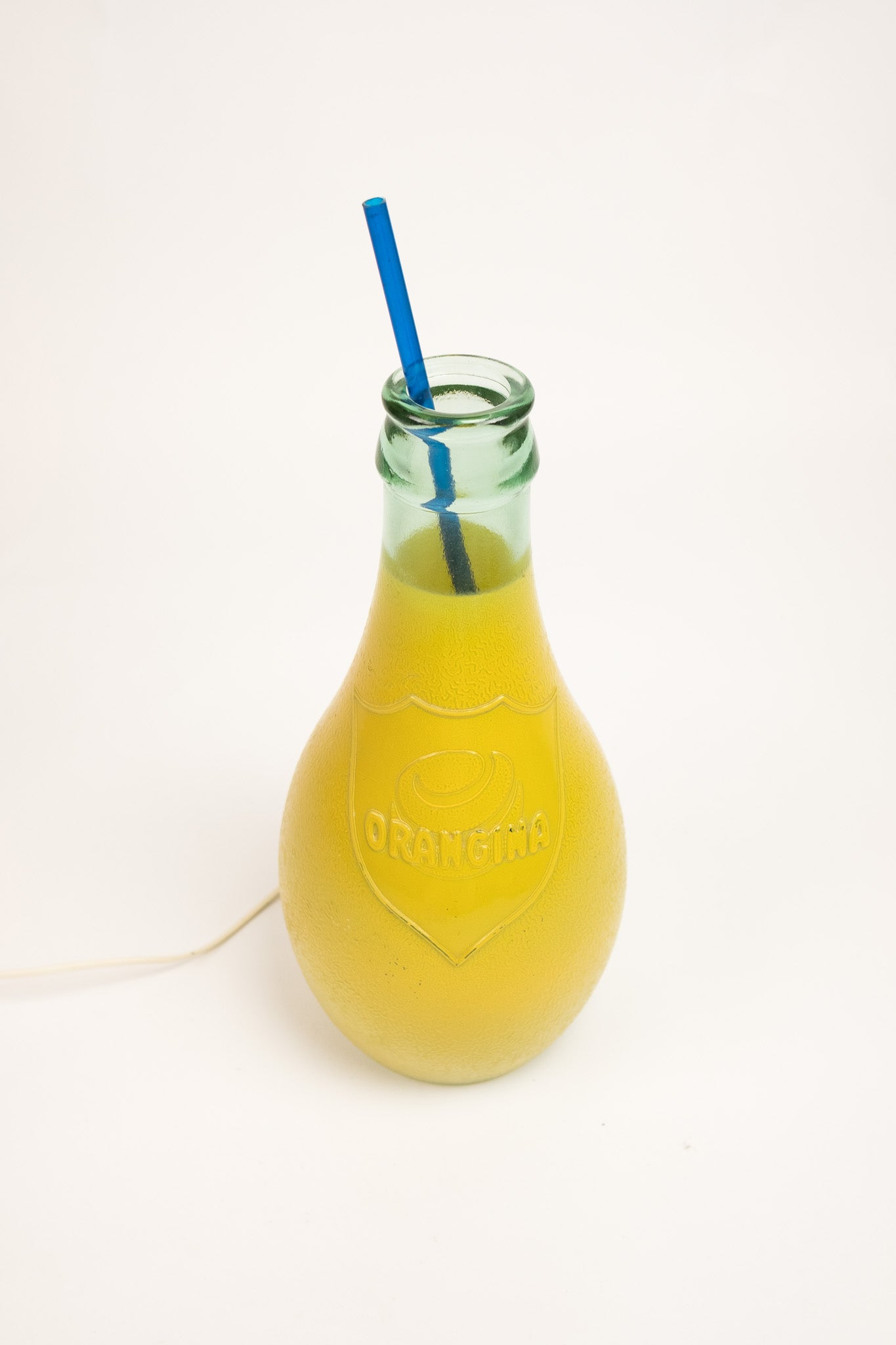 Vintage Orangina bottle lamp - 70s