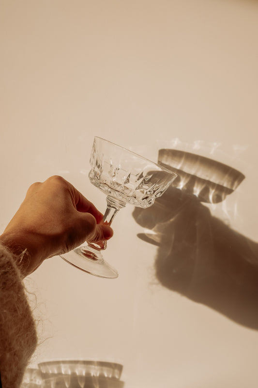 Crystal champagne coupe (several available)