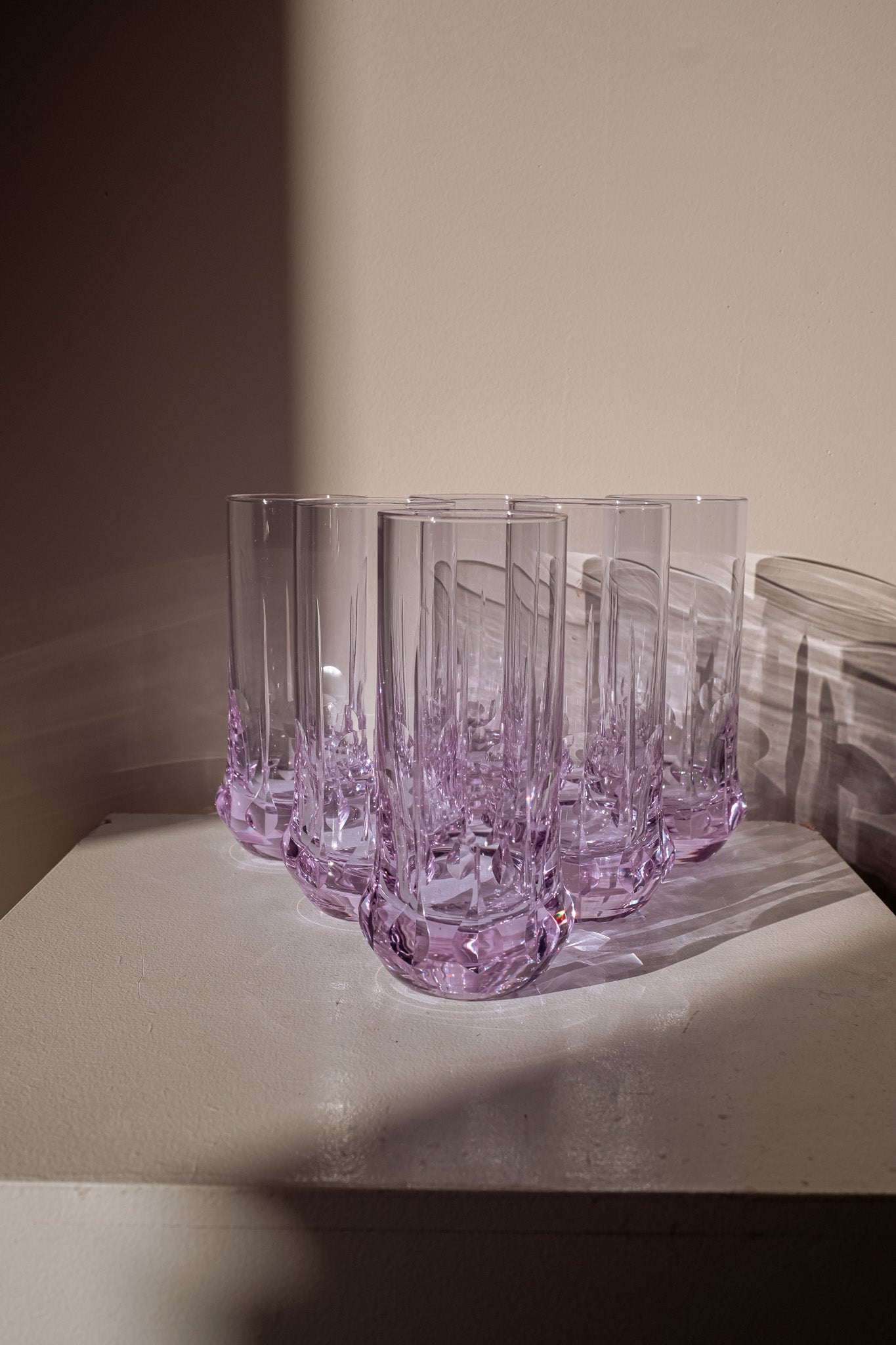 Italian Space Age long drink glasses