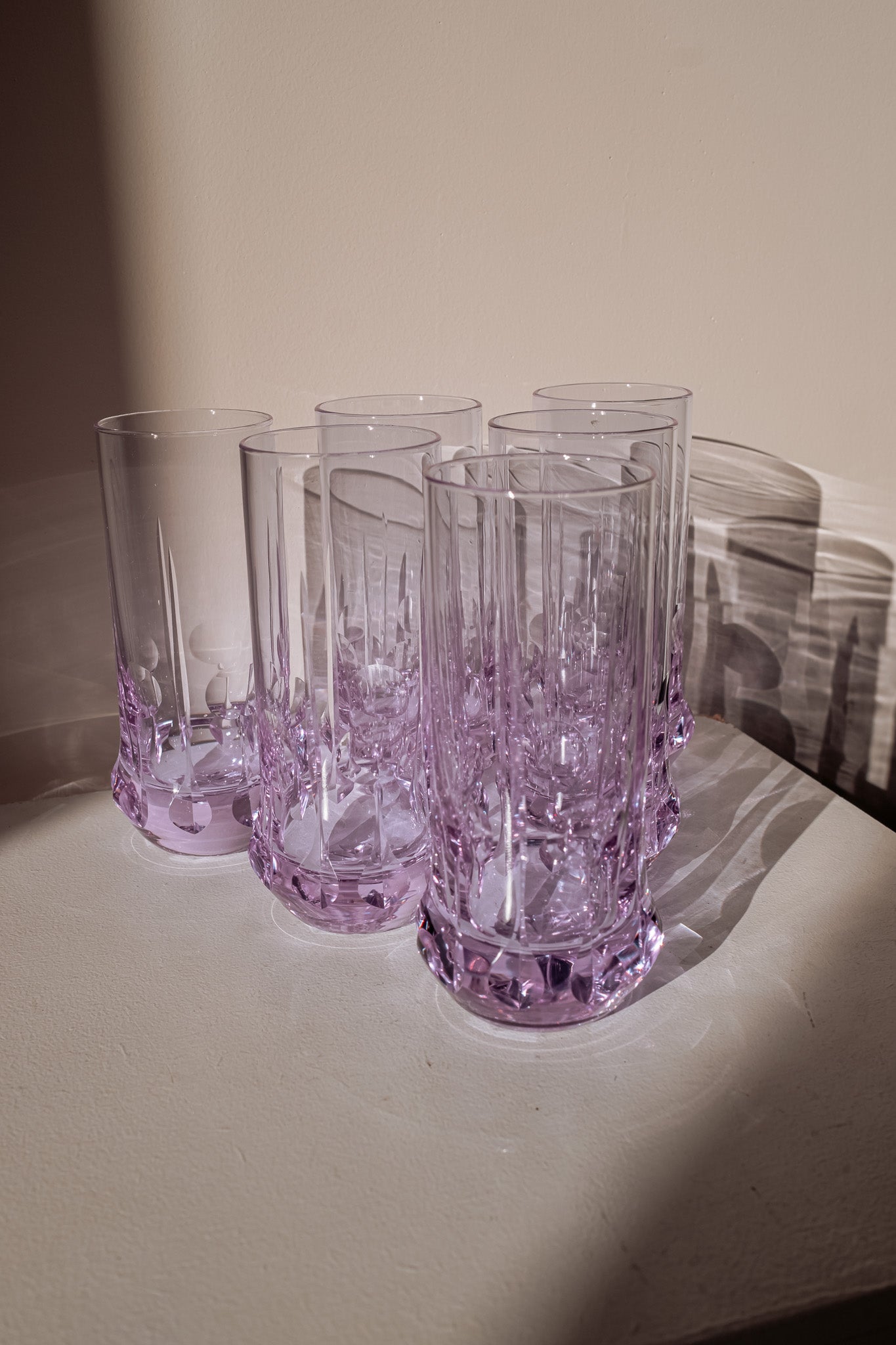 Italian Space Age long drink glasses