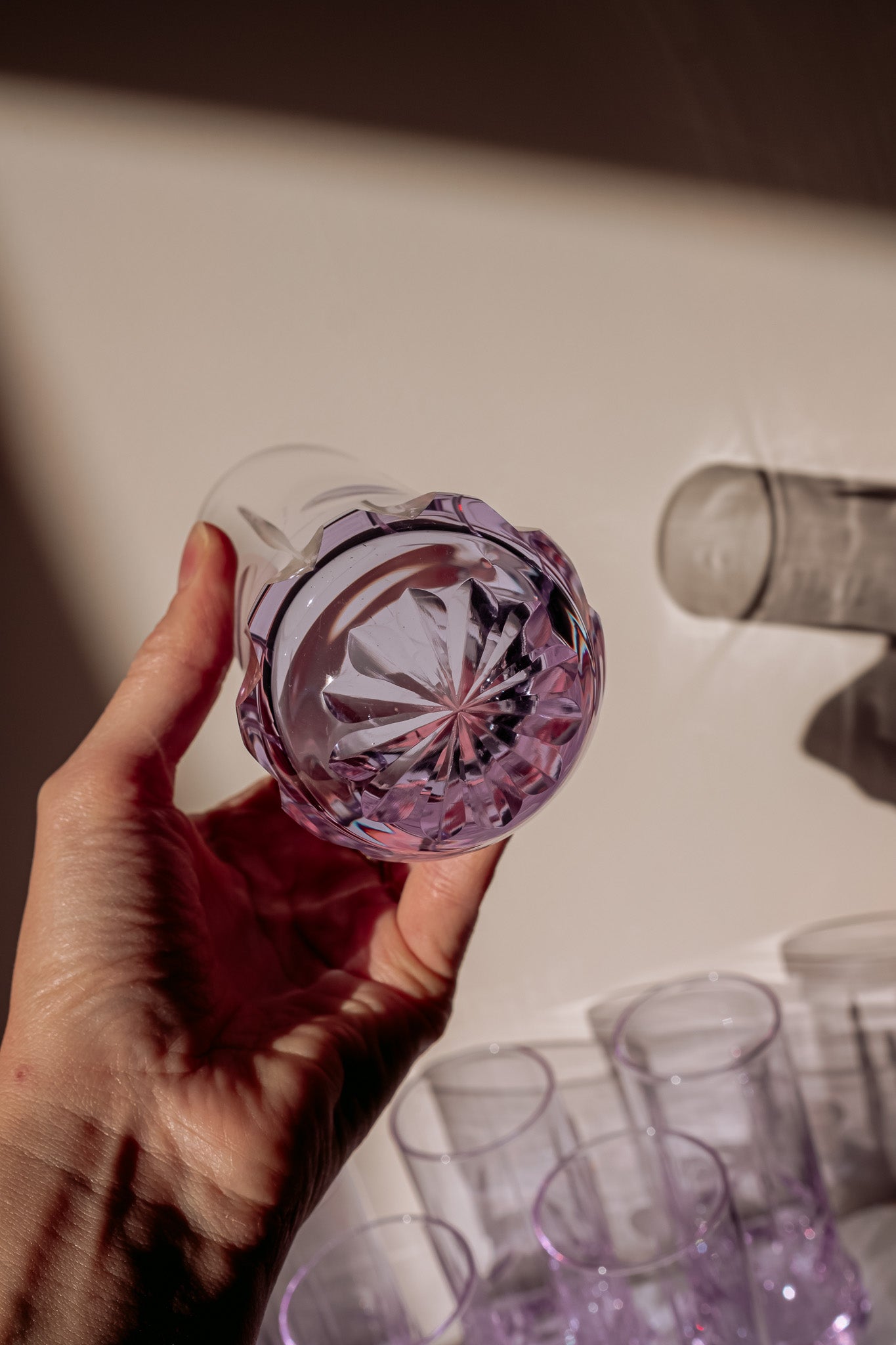 Italian Space Age long drink glasses