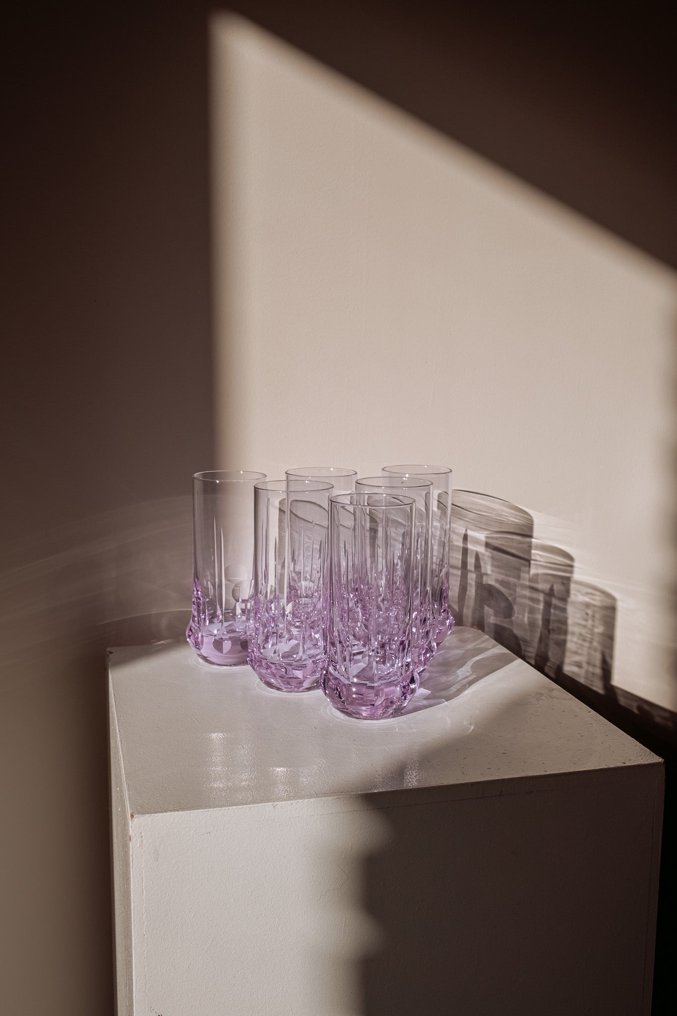 Italian Space Age long drink glasses