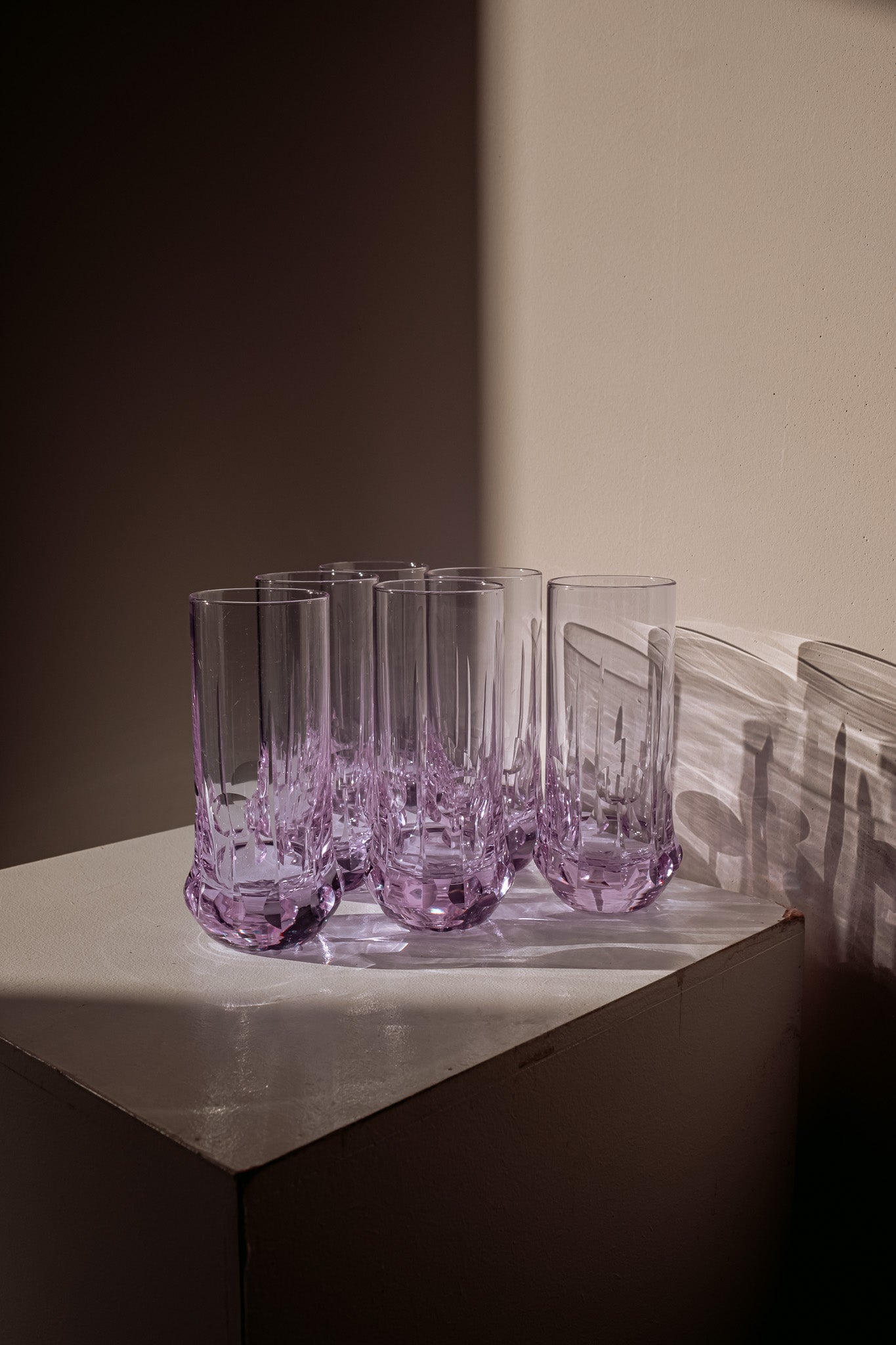 Italian Space Age long drink glasses