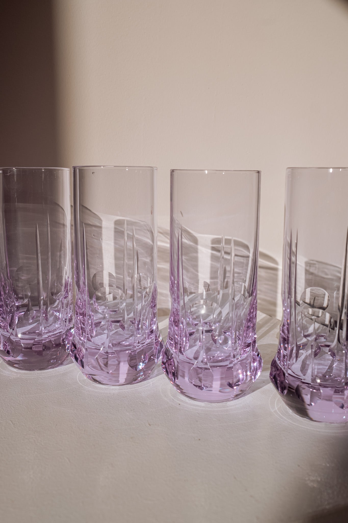 Italian Space Age long drink glasses